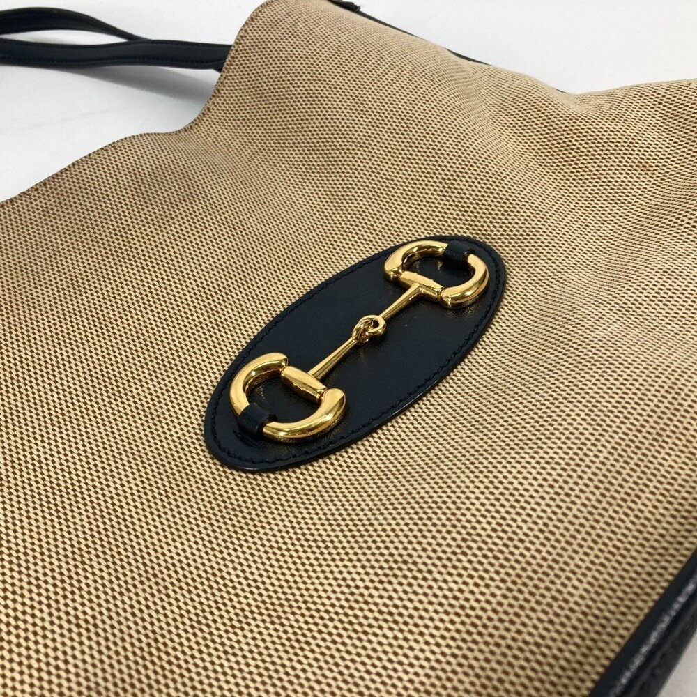 GUCCI Authentic Cream Leather Horsebit Shoulder Bag - Picture 5 of 10